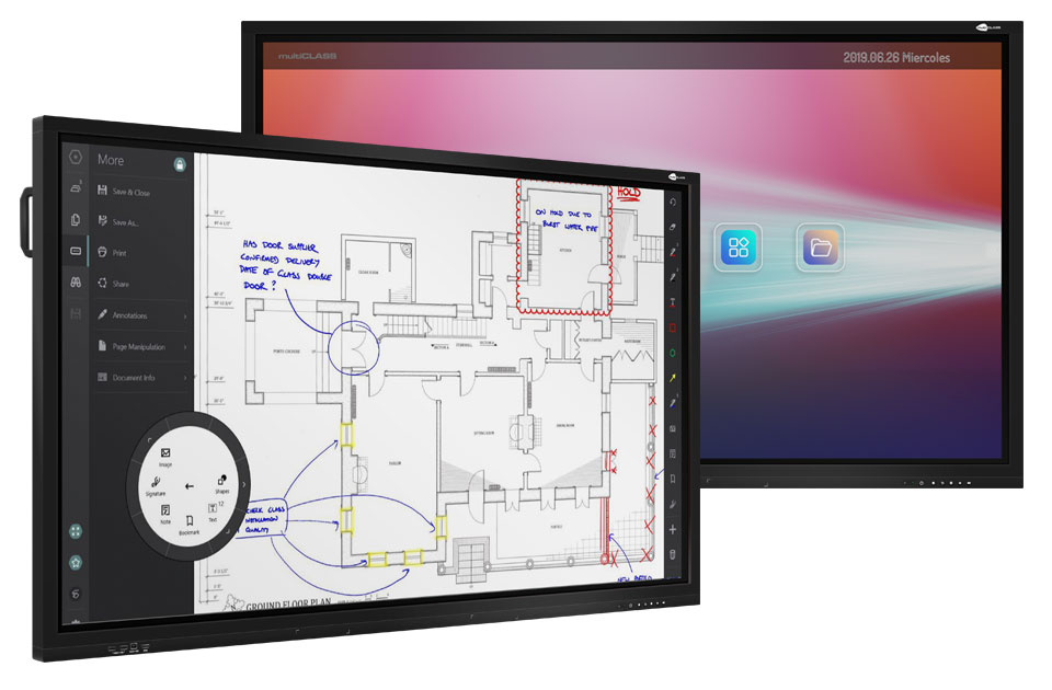 Pantalla táctil interactiva multiCLASS Touch Screen